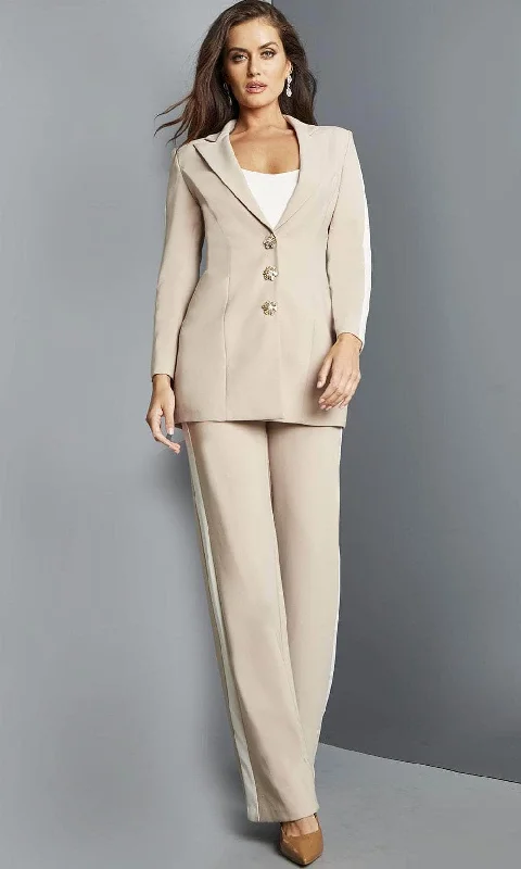 Buy More, Save More Jovani 07110 - Two-Piece V-Neck Jumpsuit