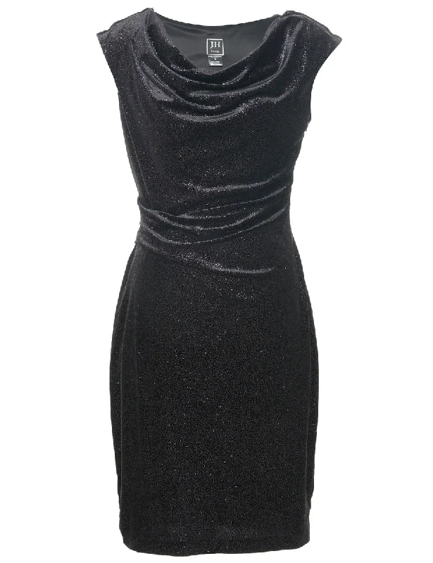 Final Sale contemporary coatVelvet Sparkly Finish Evening Dress - S
