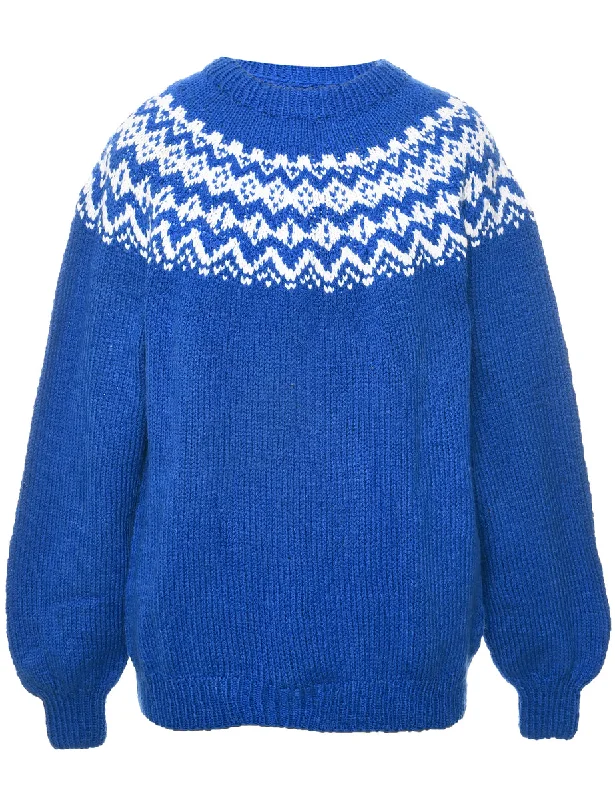 Price Reduction long-sleeve coatNordic Blue Jumper - XXL