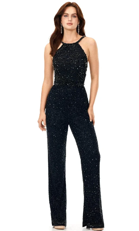Unbeatable Prices Ashley Lauren 11339 - Sleeveless Halter Jumpsuit
