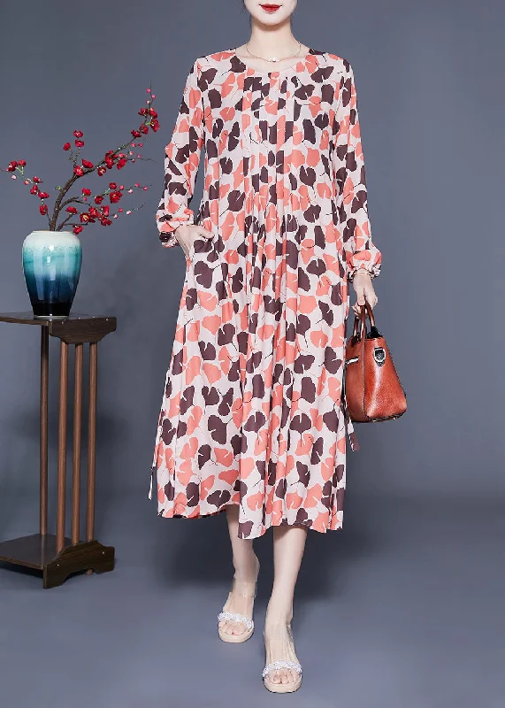 Reduced Prices flowy maxi dressElegant Orange Oversized Print Exra Large Hem Silk Pleated Dress Spring Reduced Prices flowy maxi dressElegant Orange Oversized Print Exra Large Hem Silk Pleated Dress Spring