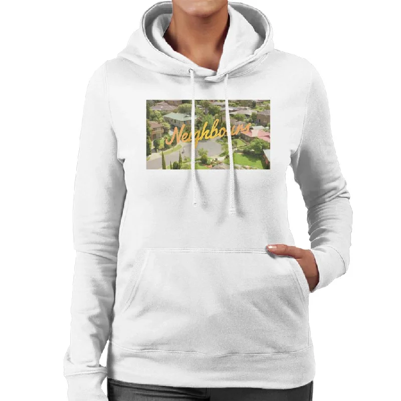 performance hoodieNeighbours Ramsay St Aerial Opening Women's Hooded Sweatshirt