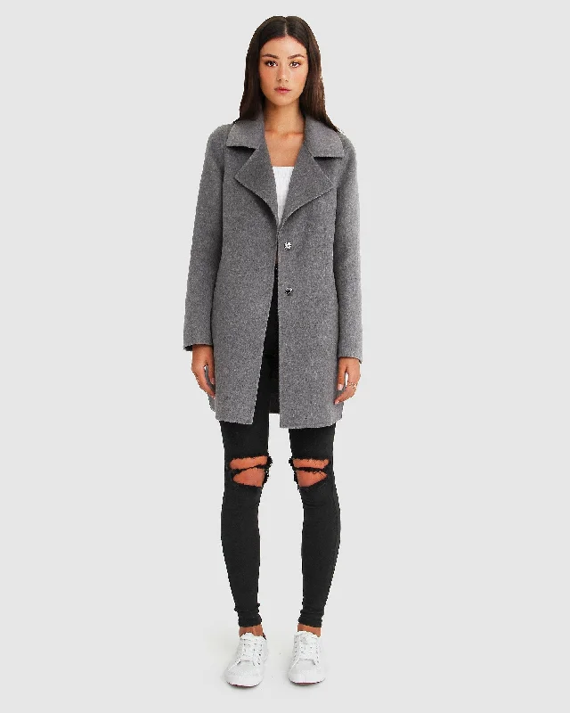Special Savings chic coatNEW FIT Ex-Boyfriend Wool Blend Oversized Jacket - Dark Grey Special Savings chic coatNEW FIT Ex-Boyfriend Wool Blend Oversized Jacket - Dark Grey