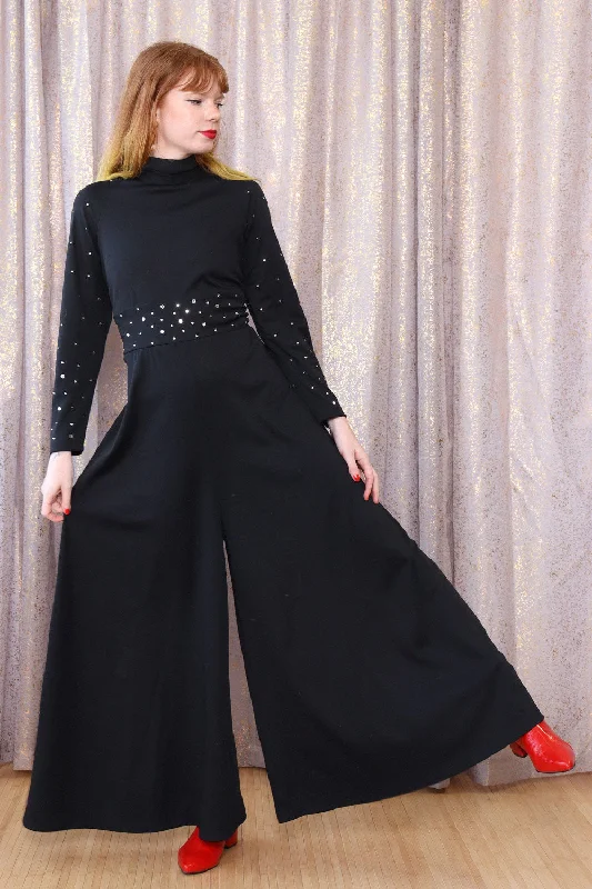 Holiday Sale Bedazzled Palazzo Jumpsuit M/L