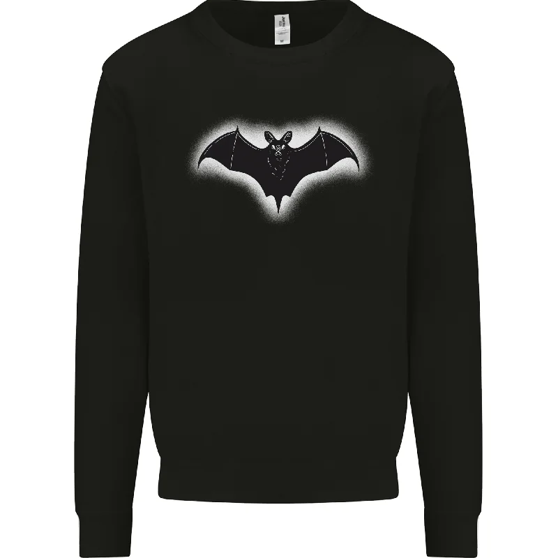 urban activewear hoodieA Glowing Bat Vampires Halloween Mens Sweatshirt Jumper