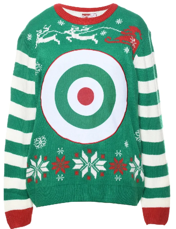 stylish peacoatFestive Season Christmas Jumper - L