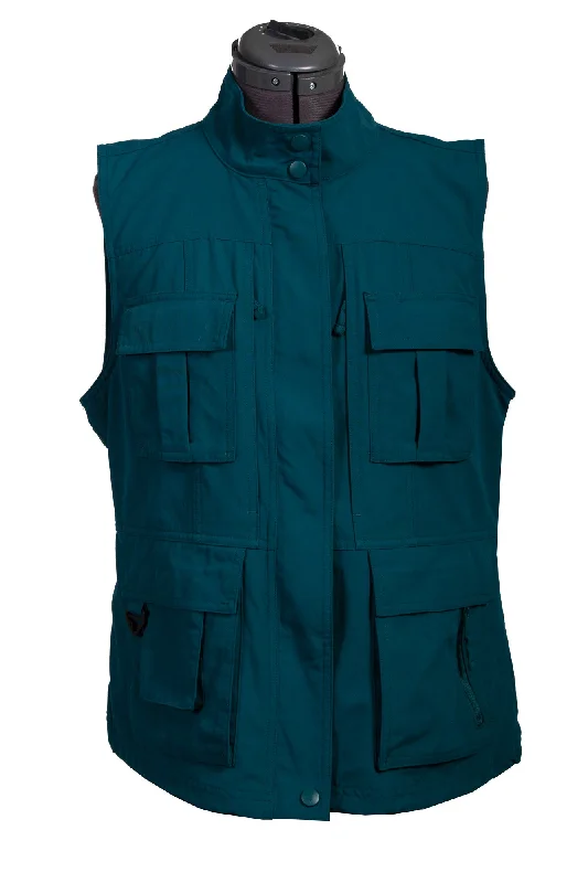 comfortable coatScully Womens Deep Teal Nylon Multi-Pocket Vest