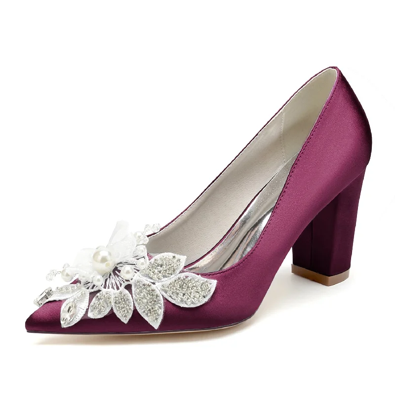 Weekend Special printed dressChunky Heel 8.5cm Silk-Like Shoes CK0460