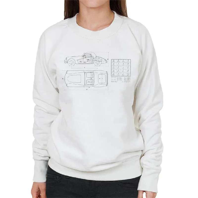 fashionable workout wearMG Schematic British Motor Heritage Women's Sweatshirt