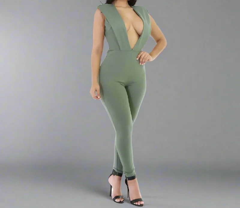 Best Bargains Zena Brown Jumpsuit