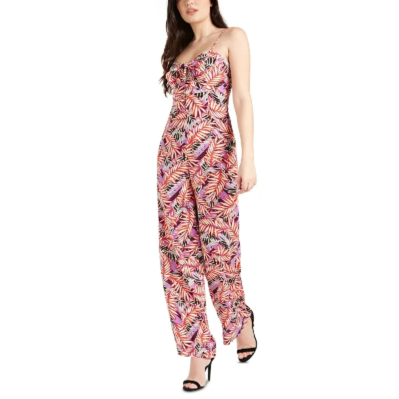 Seasonal Sale Guess Women's Cindra Printed Jumpsuit Red Size Medium