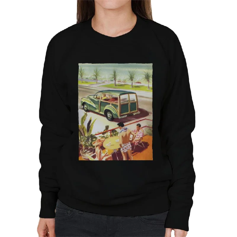 modern athletic hoodieMorris Traveller Summer British Motor Heritage Women's Sweatshirt