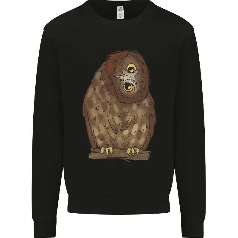 fitness lifestyle hoodieA Funny Owl Mens Sweatshirt Jumper