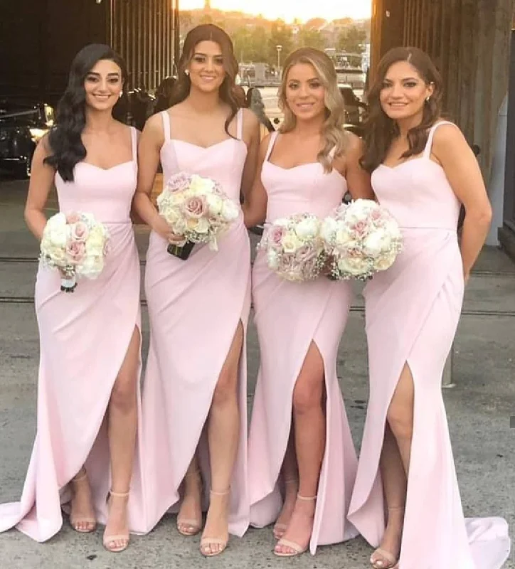 Lowest Price casual knit dressStraps Slit Bridesmaid Dress