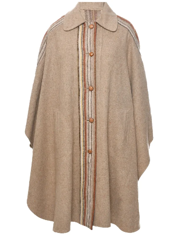 Daily Deals insulated coatSingle Breasted Cape - M