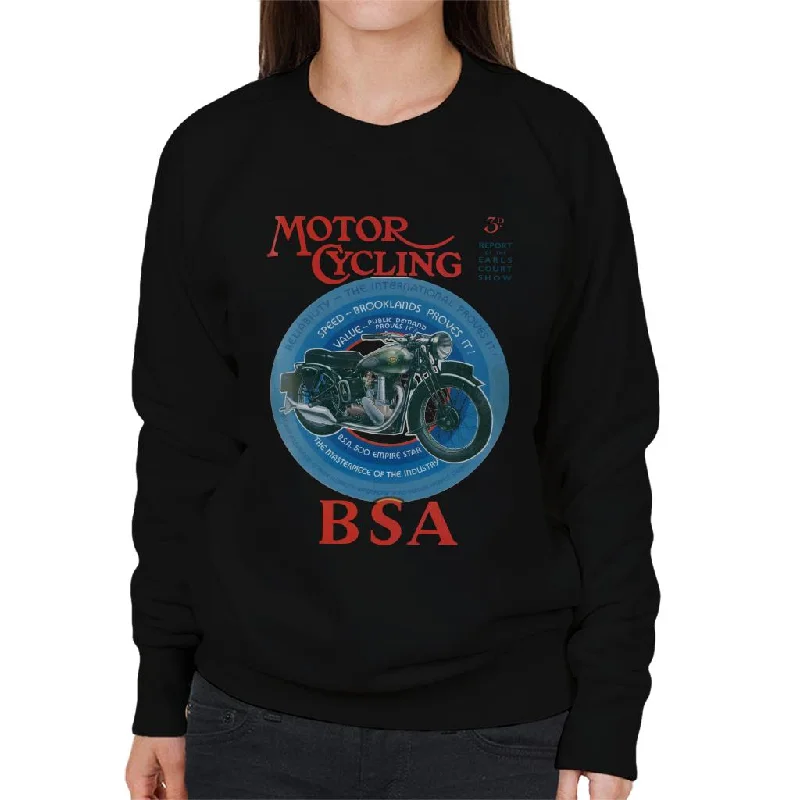 breathable gym hoodieBSA Motor Cycling Empire Star Women's Sweatshirt