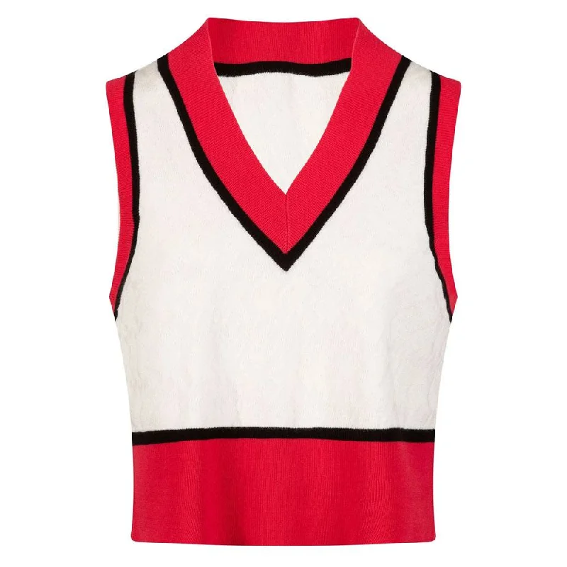 casual utility jacketJ.Lindeberg Barbados Knitted Golf Vest Rose Red - FW23 Women