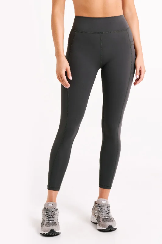 luxe gym hoodieBriar V Back Leggings With Pockets - Charcoal