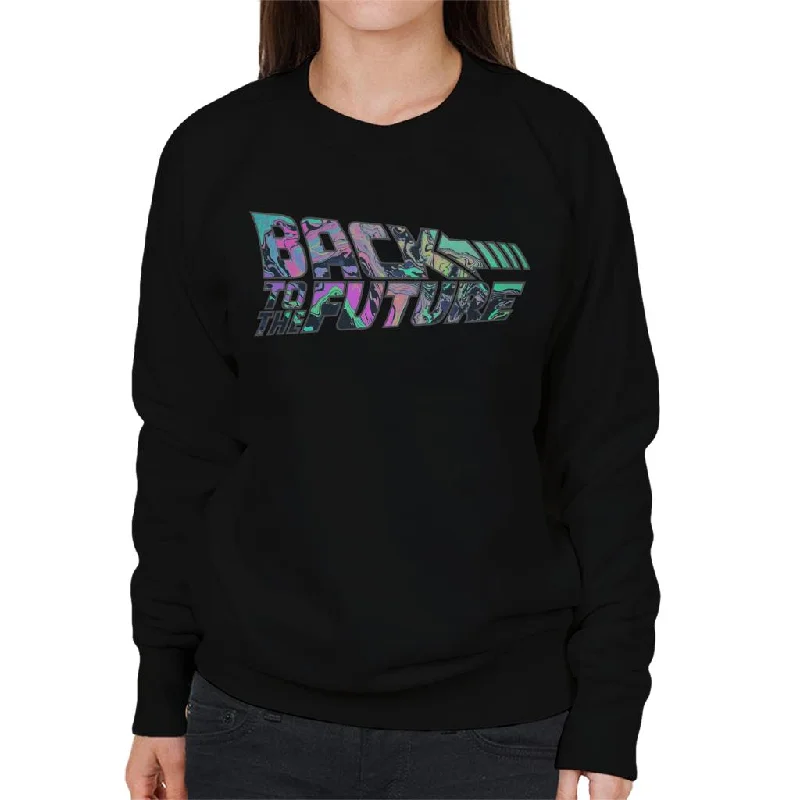 Price Break performance gym sweatshirtBack to the Future Psychedelic Marble Logo Women's Sweatshirt Price Break performance gym sweatshirtBack to the Future Psychedelic Marble Logo Women's Sweatshirt