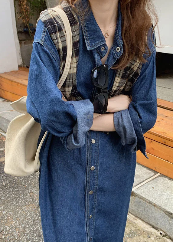 Big Savings sophisticated dressUnique Blue Peter Pan Collar Patchwork Denim Shirts Dresses Spring Big Savings sophisticated dressUnique Blue Peter Pan Collar Patchwork Denim Shirts Dresses Spring