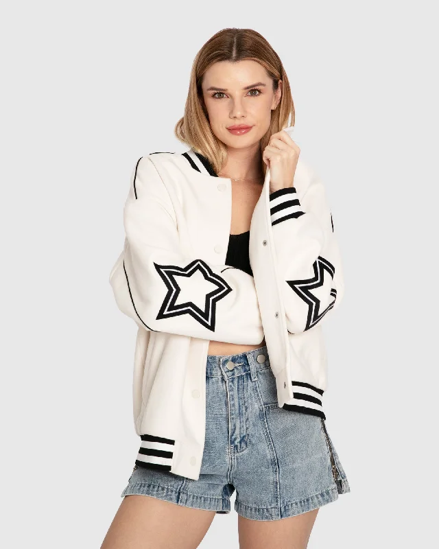 Get It Before It’s Gone windproof jacketHold Me Close Letterman Bomber