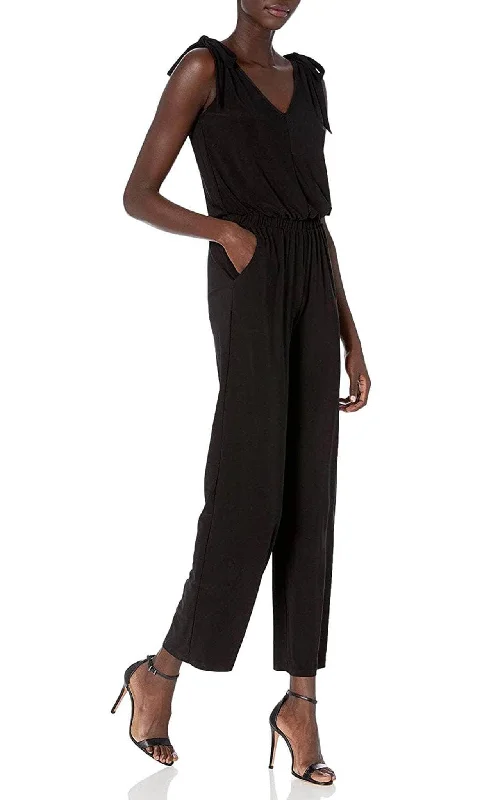 Massive Deals Laundry HP01K95 - Sleeveless Tie Shoulder Jumpsuit