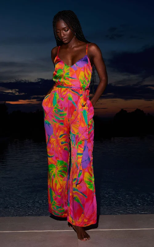 Price Fest HALO Cayman Jumpsuit in Hot Tropic