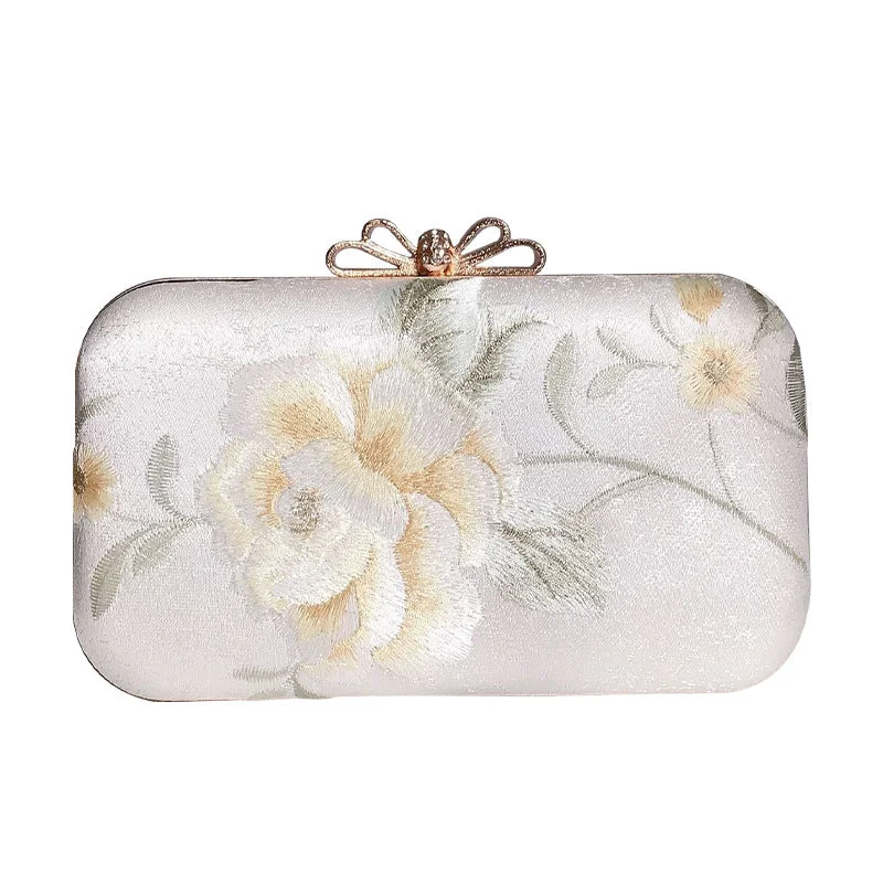 New Markdowns flowy maxi dressEmbroidered evening bag Temperament clutch bag 681571423932