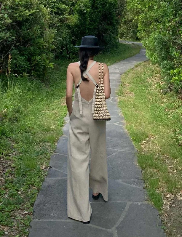 Unbeatable Prices Linen Blend Wide Leg Jumpsuit -BESTSELLER