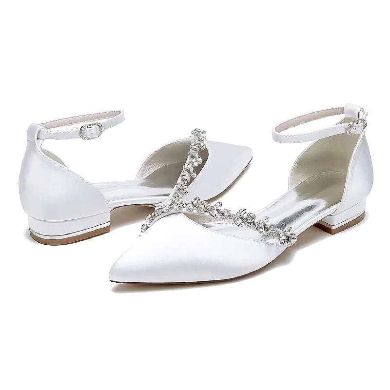 Incredible Offers casual dressFlat Heel 2.5cm Silk-Like Shoes CK0431
