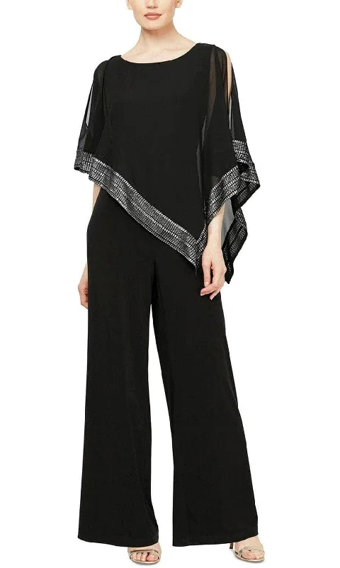 Limited Time Offer SLNY 9277331 - Chiffon Metallic Jumpsuit