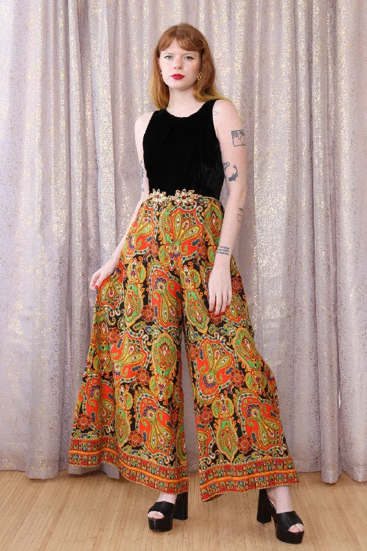 Members Only Paisley Bells Jumpsuit XS