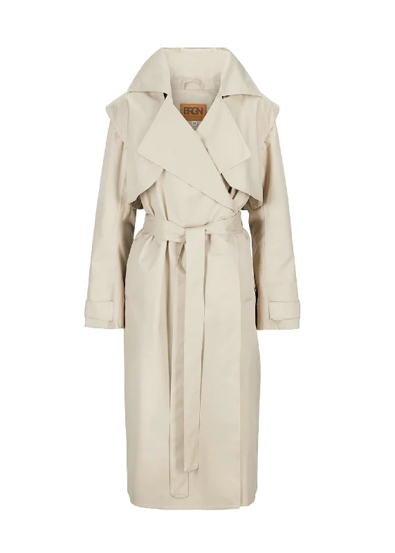 sleek jacketRegndråpe Trench Coat - Sand