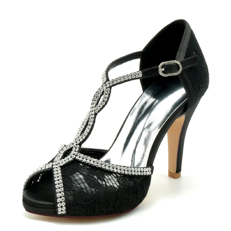 Markdowns modern dressStiletto Heel 10cm Tulle Shoes CK0469