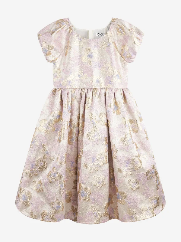 Deal Zone sophisticated dressiAMe Girls All Over Print Dress in Pink