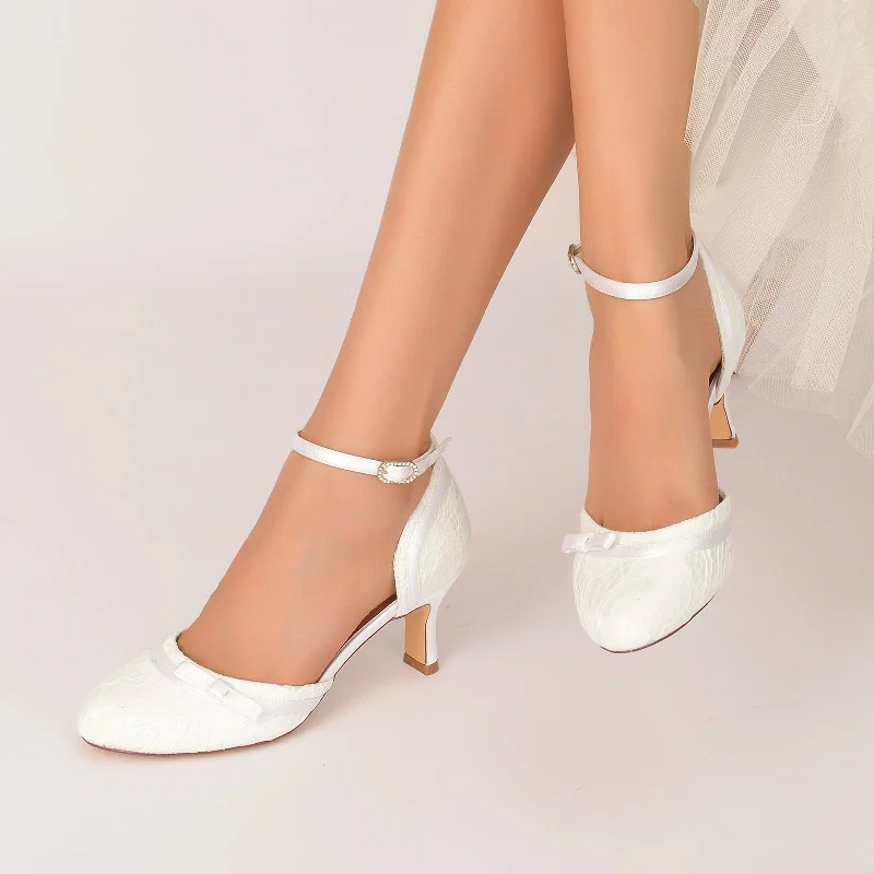 Referral Discount fitted bodycon dressChunky Heel 6.5cm Silk-Like Lace Shoes CK0372