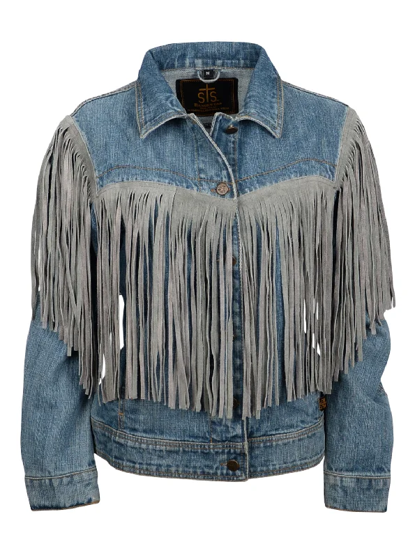 trendy bomber coatSTS Ranchwear Womens Gretchen Denim 100% Cotton Cotton Jacket