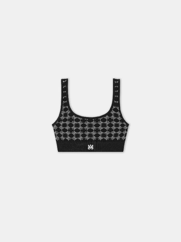 Price Blitz fitness hoodie for trainingWOMEN - WOMEN'S MA QUAD SEAMLESS BRA - Black