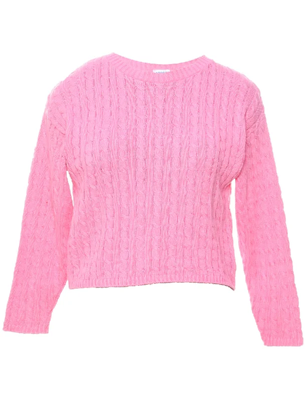 stylish lightweight coatCable Knit Jumper - M