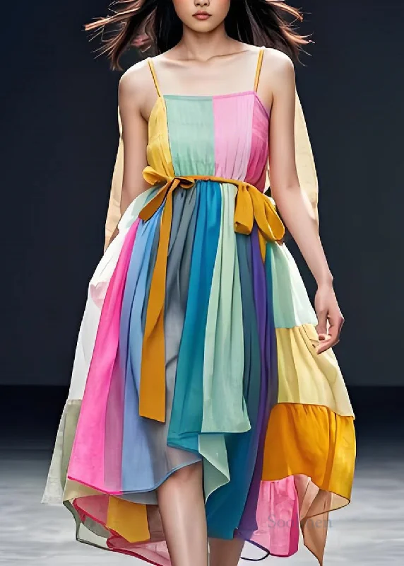 Early Bird Discount romantic dressWomen Colorblock Patchwork Cotton Spaghetti Strap Dress Sleeveless Early Bird Discount romantic dressWomen Colorblock Patchwork Cotton Spaghetti Strap Dress Sleeveless