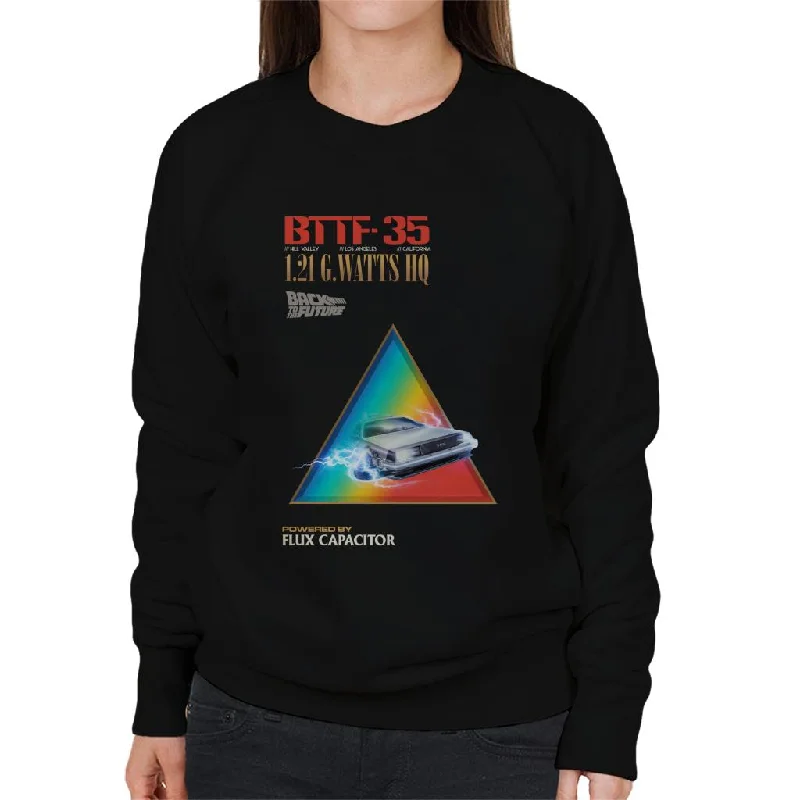 Great Bargains workout style hoodieBack to the Future Delorean 1 21 G Watts Hq Colour Fade Women's Sweatshirt