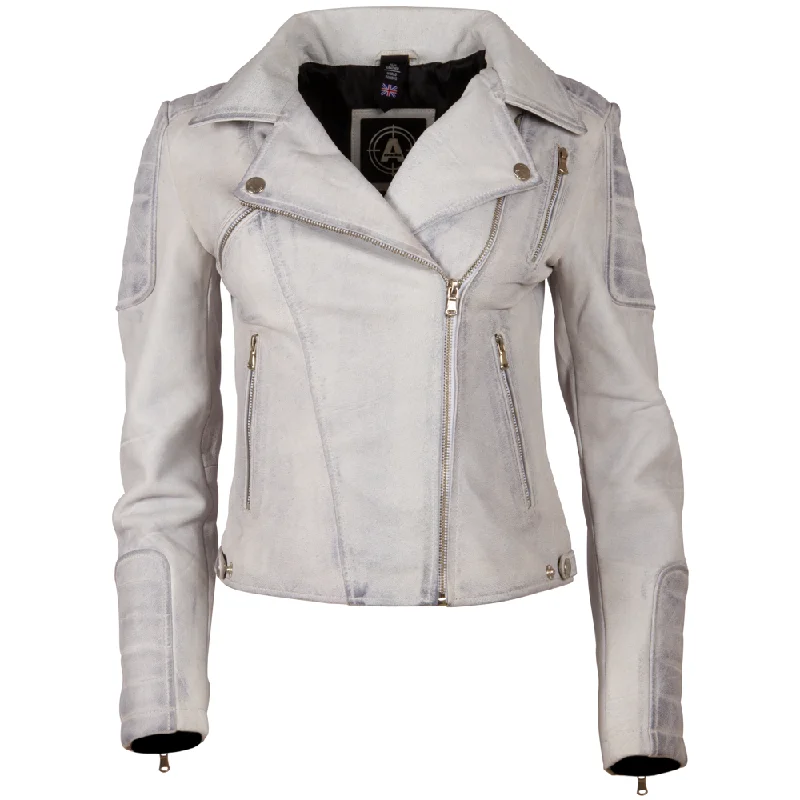 Referral Discount wool-blend coatK014 Women's Jacket - Dirty White