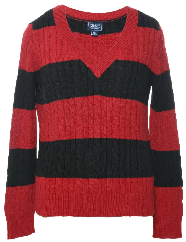 Weekend Deal comfortable winter coatChaps Cable Knit Jumper - M