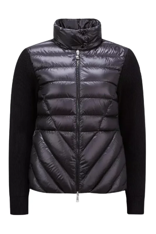 Hurry In high-quality coatPadded Wool Cardigan
