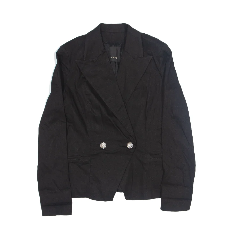 Exclusive Savings cozy fleece coatPINKO Blazer Jacket Black 90s Womens UK 14