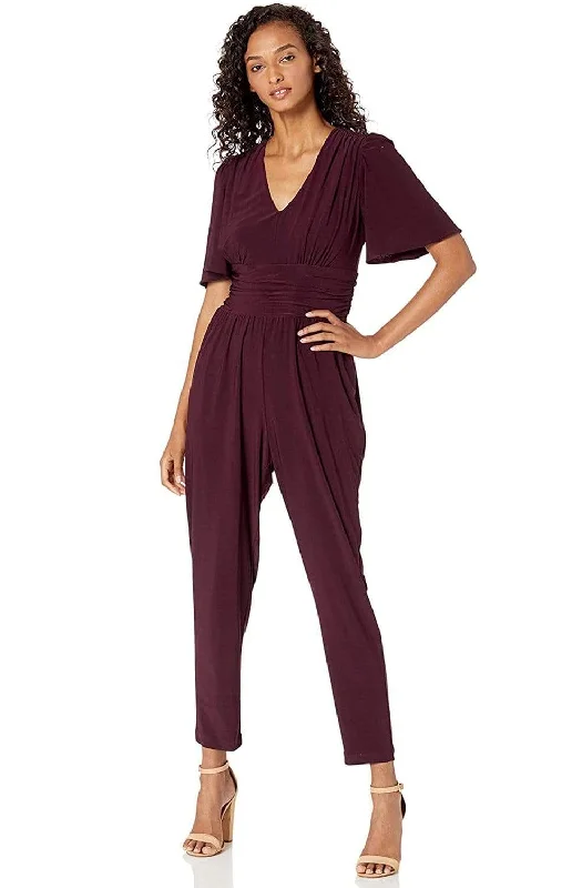 Fantastic Offers Taylor - 1564M Short Sleeve Ruched Tapering Jumpsuit