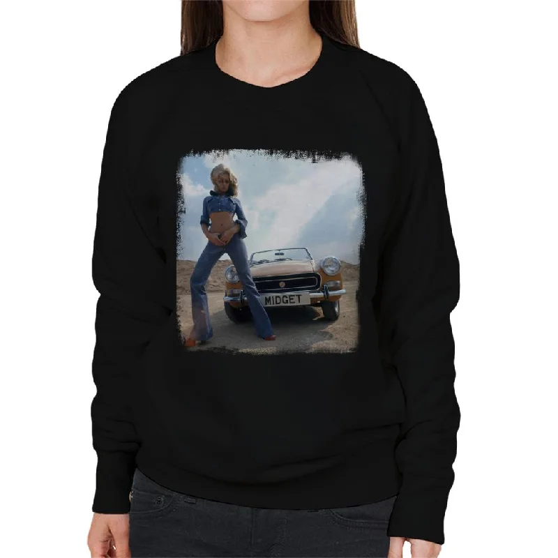 high-quality athletic sweatshirtMG Midget British Motor Heritage Women's Sweatshirt