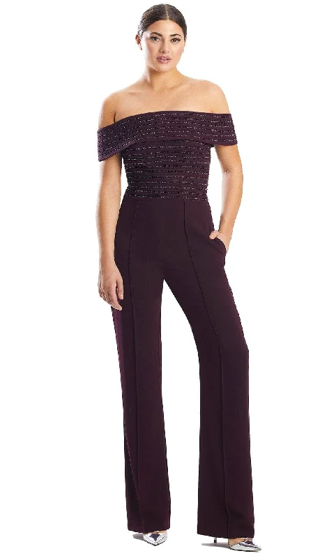 Price Cut Alexander by Daymor 1751S23 - Off-Shoulder Formal Jumpsuit