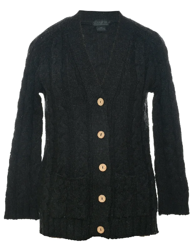 Final Sale insulated winter jacketWool Cable Knit Cardigan - M