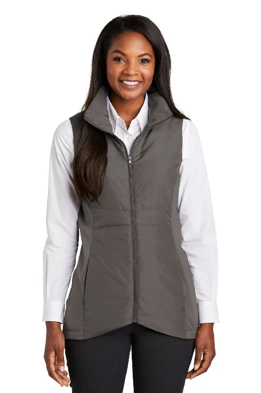 Savings Alert comfortable coatPort Authority Womens Collective Wind & Water Resistant Full Zip Vest - Graphite Grey Savings Alert comfortable coatPort Authority Womens Collective Wind & Water Resistant Full Zip Vest - Graphite Grey